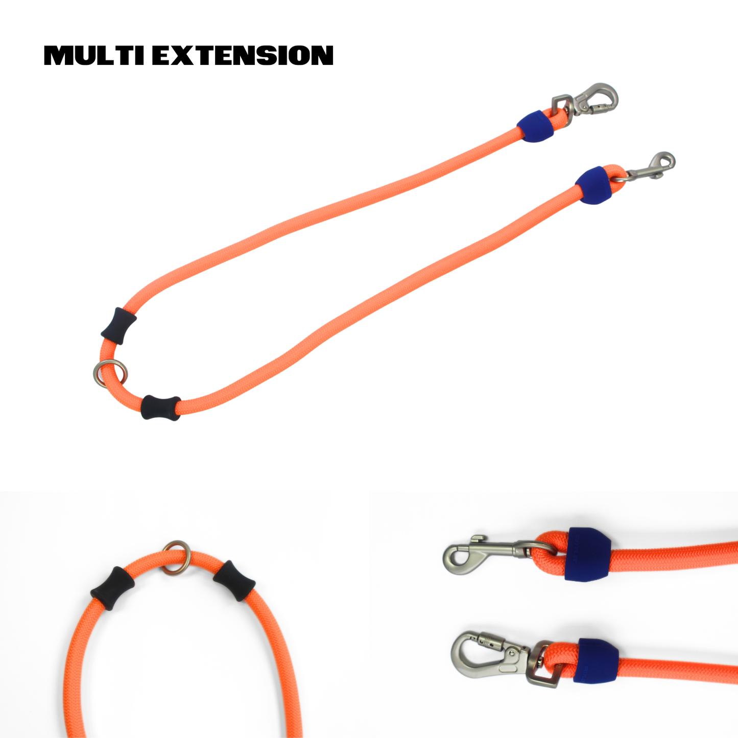 Bubble Leash Orange - Hands Free Multiway Dog Leash (5 Variants)