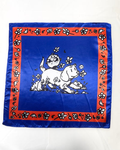 Satin Dog Bandana Scarf - OUTPLAY X OKENAK