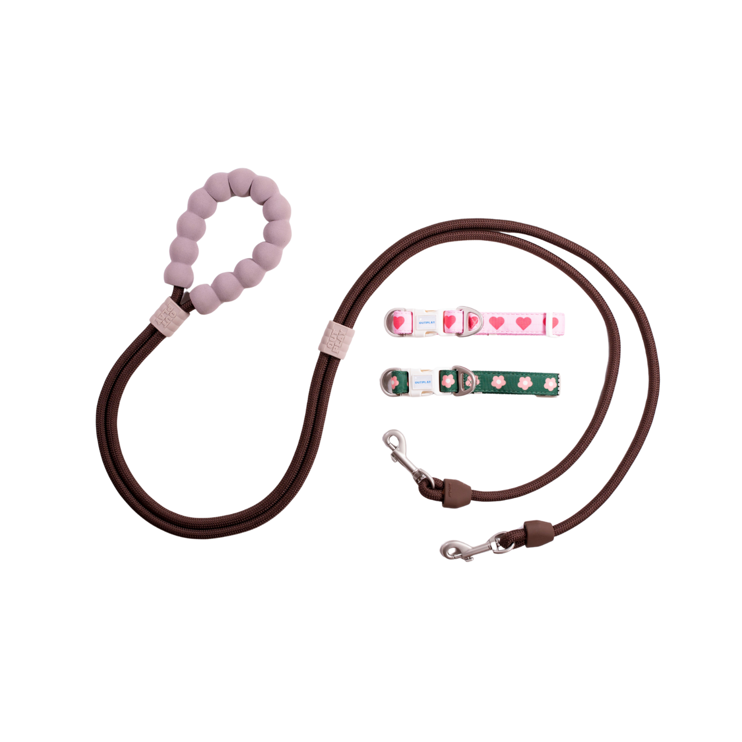 Bubble Leash Double - Hands Free Multiway Dog Leash (2 Sizes) Petal & Earth