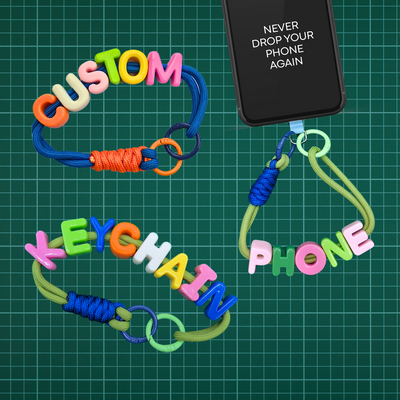Customised Bead Keychain / Phone Strap