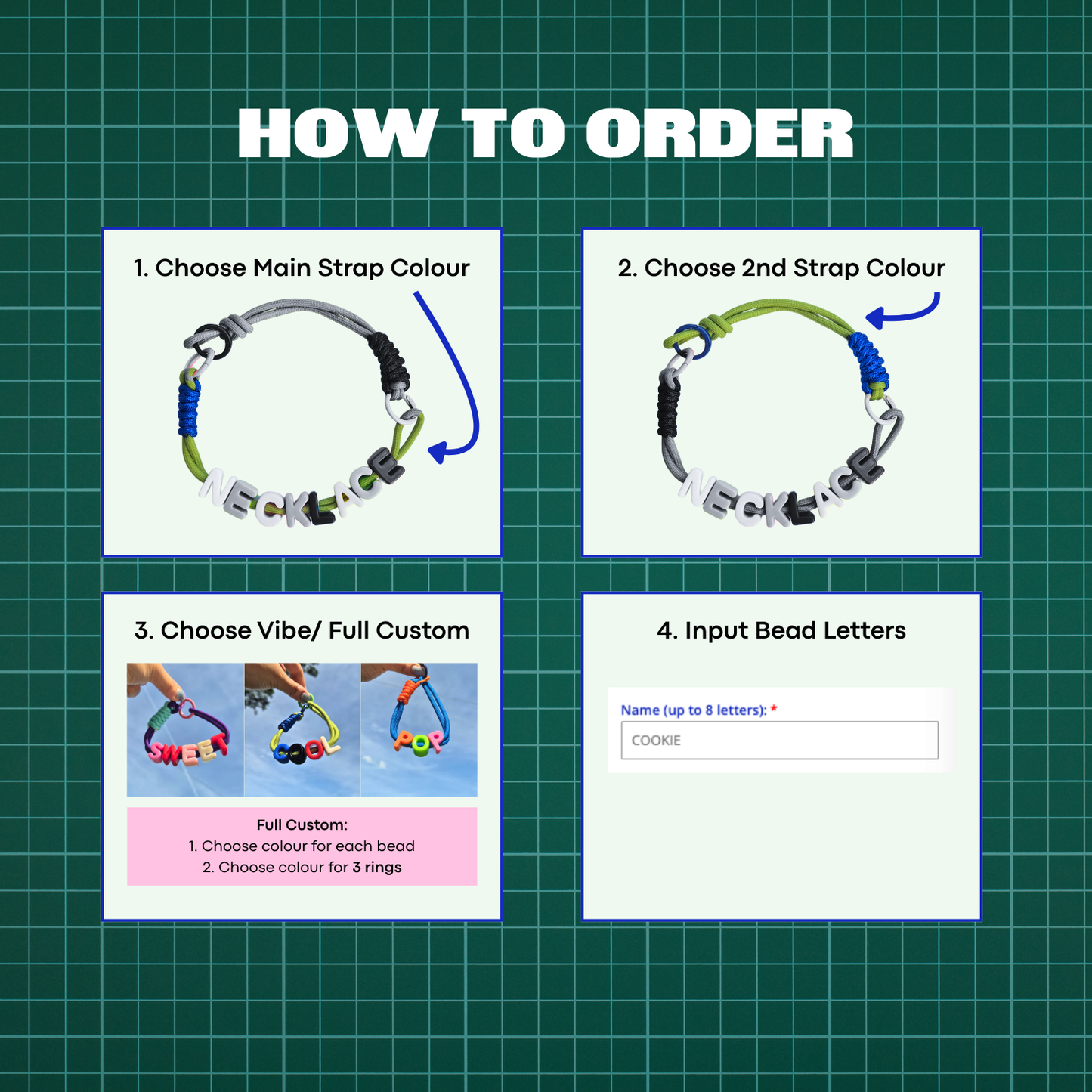 Customised Bead Pet Necklace