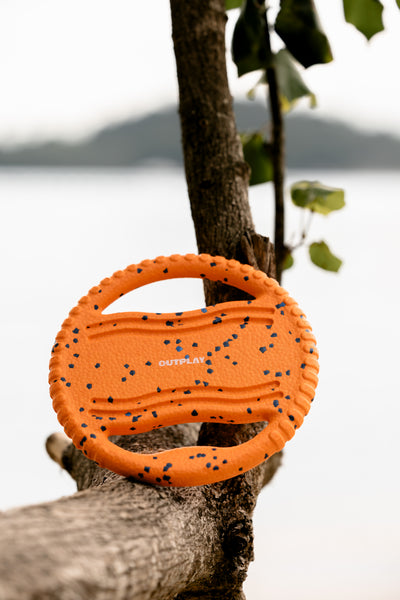 UltraFlex Double Ring Dog Toy (Orange)